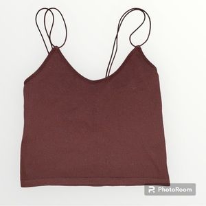 Zara Rib knit crop cami